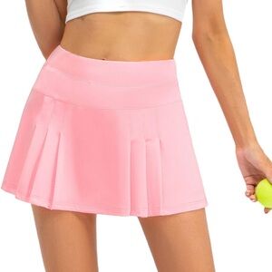 Pink Pleated Women's Skirt